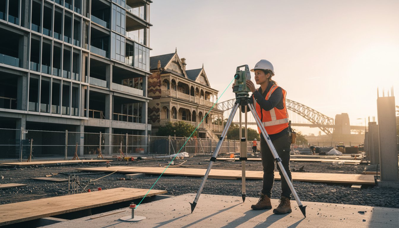 Construction Set Out Surveyor Inner West: Precision for Sydney’s Historic & Modern Builds