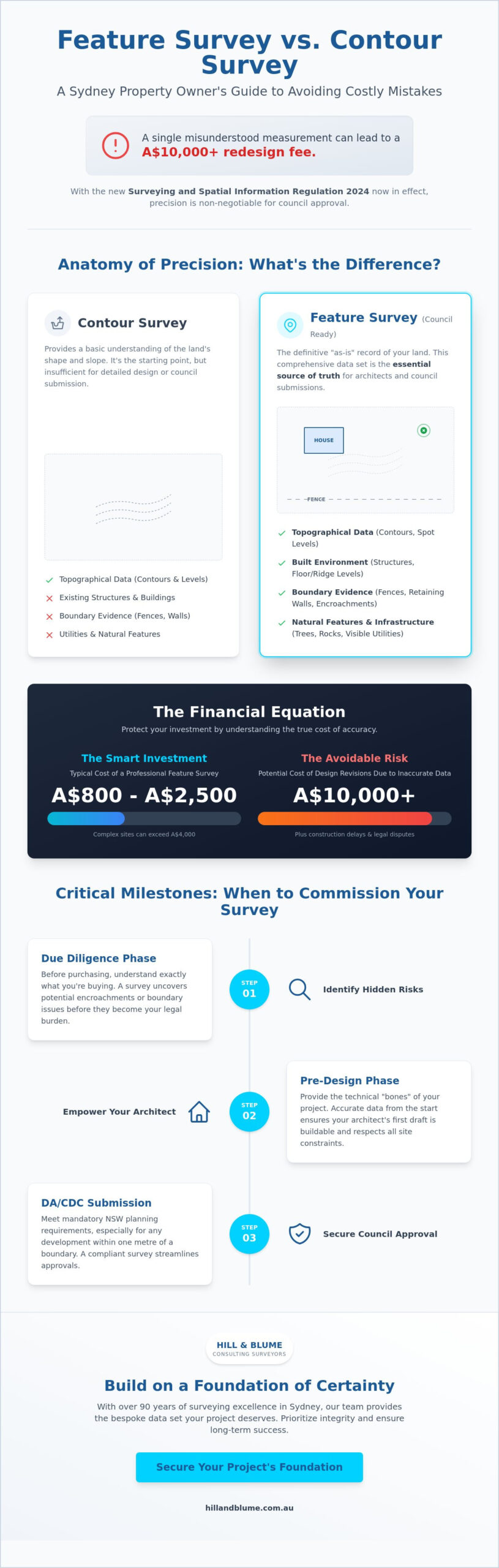 Feature Survey vs. Contour Survey: A Comprehensive Guide for Sydney Property Projects