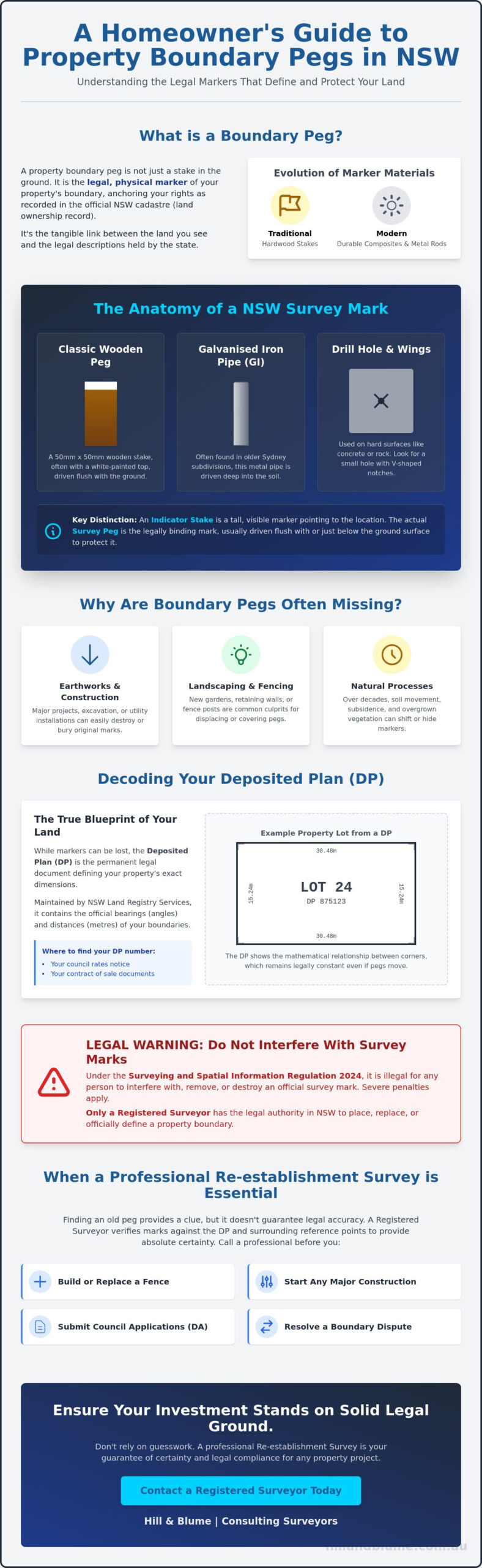 Finding Property Boundary Pegs in NSW: A Homeowner’s Practical Guide